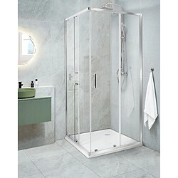 Beliani Cabine de douche TELA 80 x 80 x 185 cm Argenté