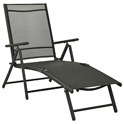 Avis Maison Chic Salon de jardin 3 pcs - Table et chaises d'extérieur - Mobilier/Meubles de jardin Moderne Textilène et aluminium Noir -MN87335