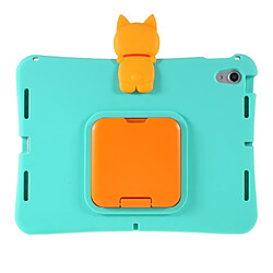 Coque en silicone Décor de poupée 3D détachable souple Cyan/Chien pour votre Apple iPad Air (2020) 10.9 pouces