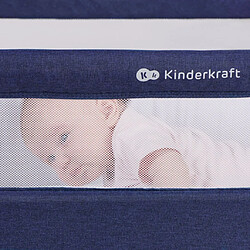 Kinderkraft Lit bébé 2 en 1 BEA Bleu marine pas cher