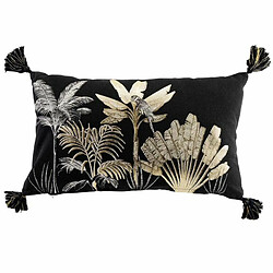 Paris Prix Coussin Déco Imprimé Karaba 30x50cm Noir