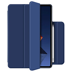 Etui en PU fermeture magnétique avec support bleu pour votre Huawei MateBook E 2022