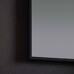 Avis Kiamami Valentina MIROIR EN FIL DE FER POLI 50X70 RÉVERSIBLE AVEC BORDURE NOIRE MATE