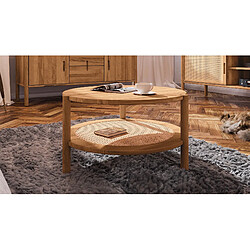 MAISON AUBERTIN Table basse hêtre + canage sogno 35x60cm