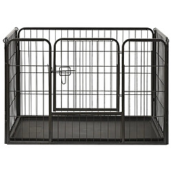 vidaXL Parc pour chiots Acier 91,5x59x61 cm