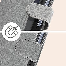 Avizar Étui pour Galaxy Z Fold 5 Languette Aimantée Chesterfield gris pas cher