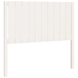 vidaXL Tête de lit Blanc 105,5x4x100 cm Bois massif de pin