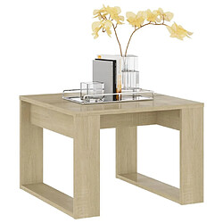 Acheter Maison Chic Table d'appoint | Table Basse Chêne sonoma 50x50x35 cm Aggloméré -GKD52643