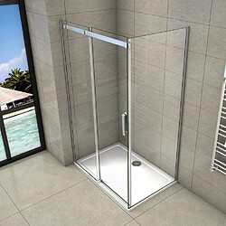 Avis Aica Sanitaire Cabine de douche 130x100x195cm en verre securit anticalcaire 8mm