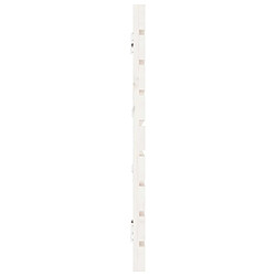 Maison Chic Tête de lit scandinave,Meuble de chambre murale Blanc 166x3x63 cm Bois massif de pin -MN55587 pas cher