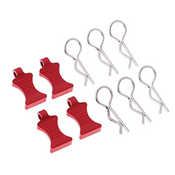 Acheter 1/8 1/10 RC Buggy Bodyshell Clips Pins Pour Redcat HPI HSP 6Pcs Rouge