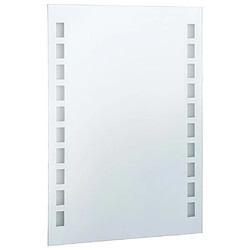 Avis Maison Chic Miroir mural à LED, Miroir murale de salle de Bain 60x80 cm -MN25407