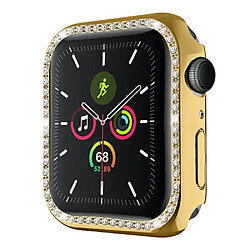 Coque en TPU décoration en strass or pour votre Apple Watch Series 7 45mm