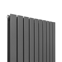 Acheter Monstershop Radiateur Plat Gris Anthracite 160 cm x 70 cm