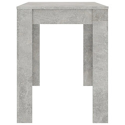 Acheter vidaXL Table à manger Gris béton 120x60x76 cm Bois d'ingénierie