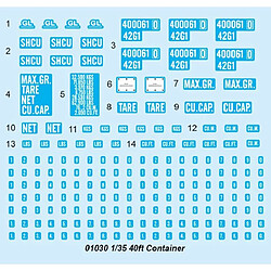 Avis Trumpeter 40ft Container - Décor Modélisme