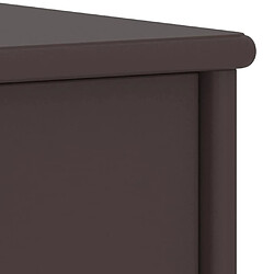 Maison Chic Table de chevet, Table de Nuit, Meuble de rangement Marron foncé 35x30x40 cm Bois de pin massif pas cher