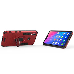 Wewoo Coque Housse de protection antichoc PC + TPU pour Vivo X21, avec support d'anneau magnétique (rouge) pas cher