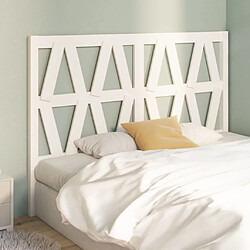 Avis Maison Chic Tête de lit moderne pour chambre - Décoration de lit Blanc 156x4x100 cm Bois massif de pin -MN69978