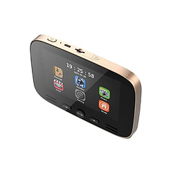 Wewoo Interphone vidéo Visiophone champagne 4.3 pouces écran 2.0MP caméra de sécurité intelligente sonnette, carte de TF de soutien 32GB Max et vision nocturne détection de mouvement Champagne or pas cher