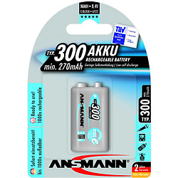 ANSMANN Pile rechargeable accu 6LR61 PP3 9V 300mAH