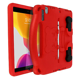 Avizar Coque iPad 9 2021 iPad 8 2020 iPad 7 2019 Enfant Panda Support Vidéo Rouge 