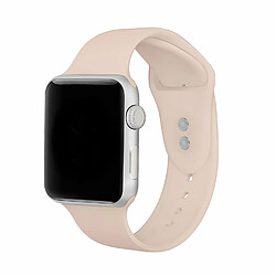 PHONECARE Bracelet en Silicone Souple pour Apple Watch Series 7 - 41mm - beige