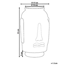 Avis Beliani Vase décoratif SAMBAR fait à la main Verre 31 cm Bleu