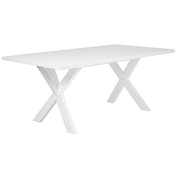 Beliani Table blanche 180 x 100 cm LISALA