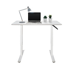 Bureau STAND CR 120 x 60 réglable en hauteur manuellement blanc hjh OFFICE