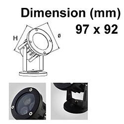 Acheter Wewoo 3W / 240LM haute qualité en aluminium moulé sous pression matériau lumière blanche projecteur à LED