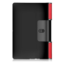 Avis Etui en PU avec support tri-pliure rouge pour votre Lenovo Yoga Smart Tab YT-X705