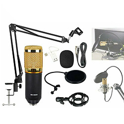 Avis BM-800 Microphone À Condensateur Kit PC Streaming Cardioïde Micro USB Câble Filtre à la diffusion pour Baladeur