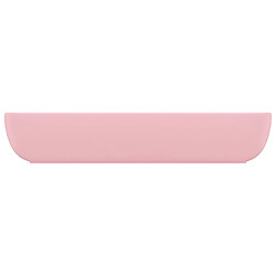 Avis vidaXL Lavabo de luxe rectangulaire Rose mat 71x38 cm Céramique