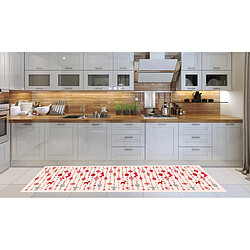 Alter Chemin de cuisine, 100% Made in Italy, Tapis antitache avec impression numérique, Tapis antidérapant et lavable, Modèle de Noël - Charita, cm 240x52