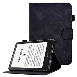 Etui en PU motif en forme de cœur avec support et porte-cartes pour votre Amazon Kindle Paperwhite (2015)/2 (2015)/3 (2015)/4 (2018) - noir