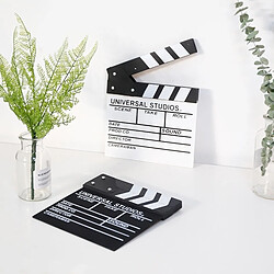 Wewoo 2 PCS Clins En Bois Réalisateur Film Clapper Conseil Ardoise Décoration, Livraison Couleur Aléatoire