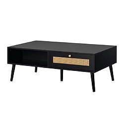 Avis Bestmobilier Goto - table basse - noir - 110 cm