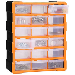 vidaXL Organisateur multi-tiroirs avec 18 tiroirs centraux 38x16x47 cm