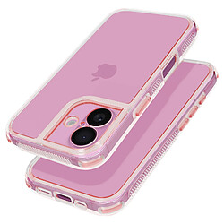 Avizar Coque pour iPhone 16 Plus Coins Antichoc Bumper Rose Champagne