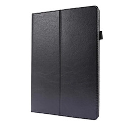 Etui en PU conception à deux volets de texture de cheval fou noir pour votre Apple iPad 10.2 (2020)