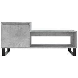 Acheter vidaXL Table basse Gris béton 100x50x45 cm Bois d'ingénierie