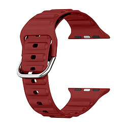 Avizar Bracelet pour Apple Watch 41mm / 40mm / 38 mm Silicone Ajustable Bordeaux