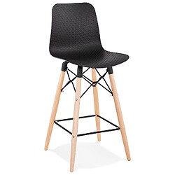 Alterego Tabouret snack mi-hauteur 'MOZAIK MINI' noir style scandinave