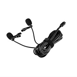 Acheter Yonis Microphone Lavalier Double Clip Pour Mobile