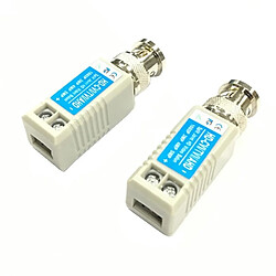 Avis Wewoo Balun vidéo 2 PCS Anpwoo 100B version mise à niveau Coaxial à vis Coaxial HD-CVI / AHD / CVI 1CH Transmetteur passif