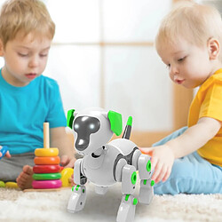 Justgreenbox Robot Chien Jouet DIY Interactif Intelligent Jouets Éducatifs, Blanc pas cher