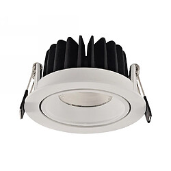 Inspired Downlight inclinable encastré à LED, blanc, 60 degrés. Angle de faisceau, 860lm, 4000K, IP44, DRIVER NON INCLUS