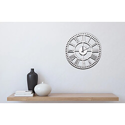 EPIKASA Horloge Murale Vintage 5, Blanc, Métal, 50x1,5x50 cm pas cher