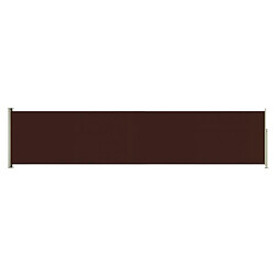 vidaXL Auvent latéral rétractable de patio 140x600 cm Marron